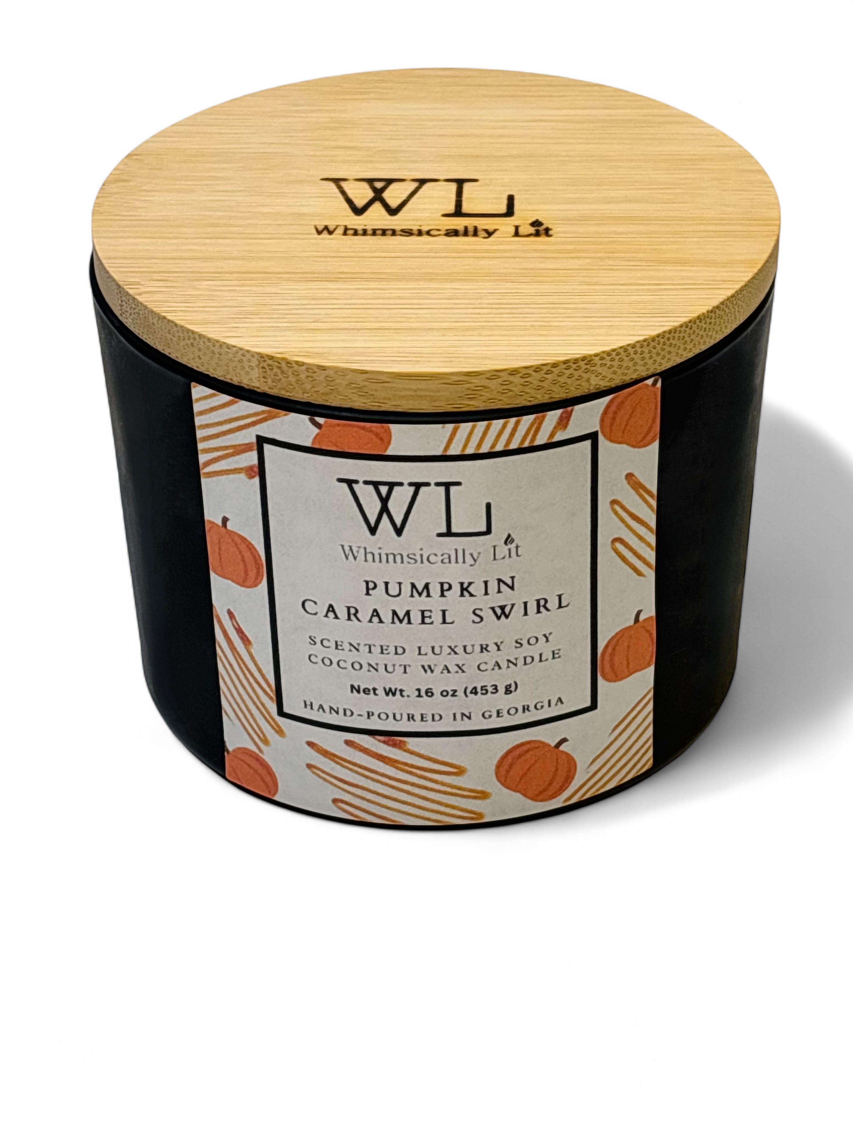 Pumpkin Caramel Swirl 3-Wick Coconut Soy Candle