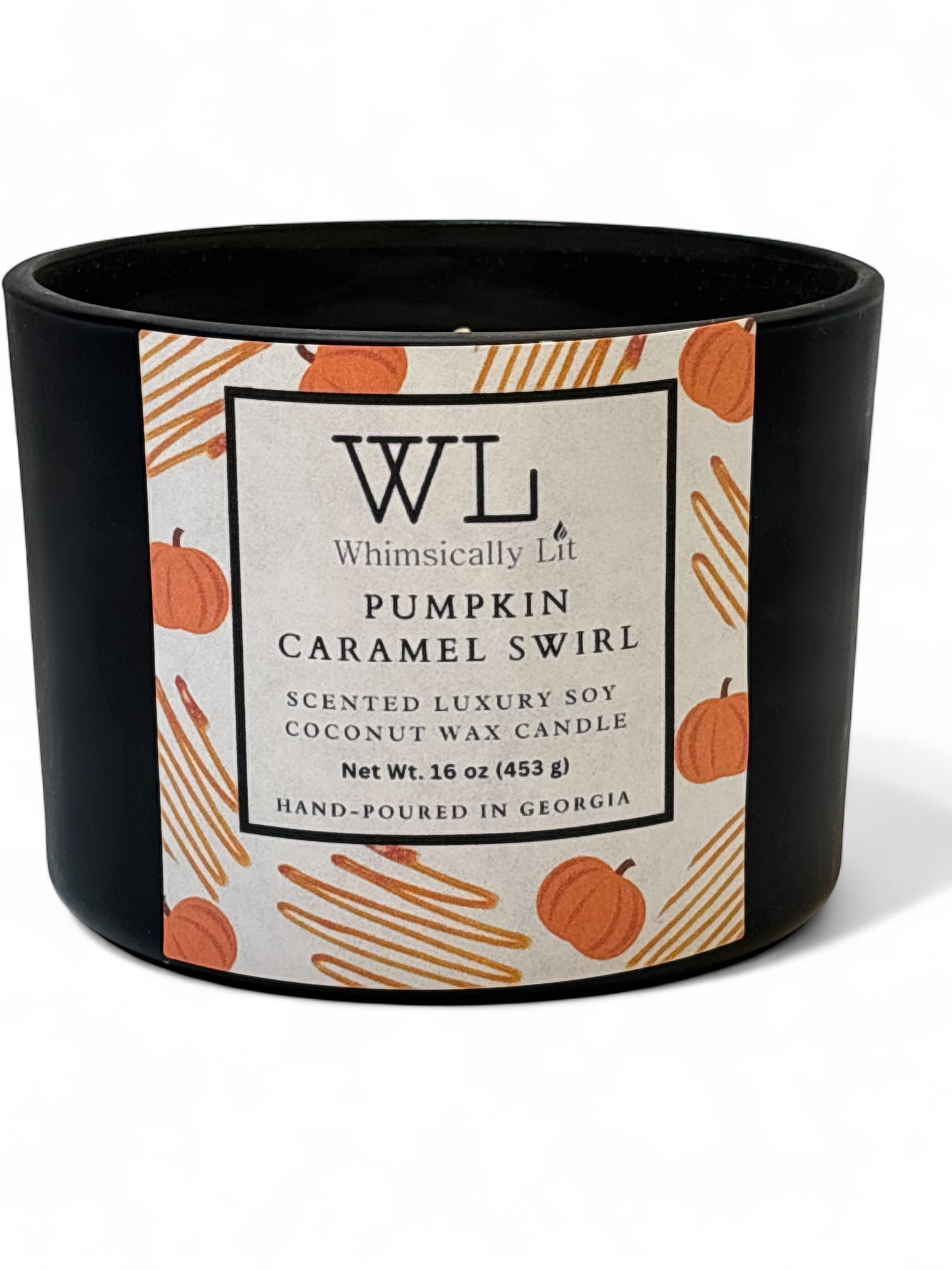 Pumpkin Caramel Swirl 3-Wick Coconut Soy Candle