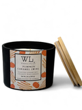 Pumpkin Caramel Swirl 3-Wick Coconut Soy Candle