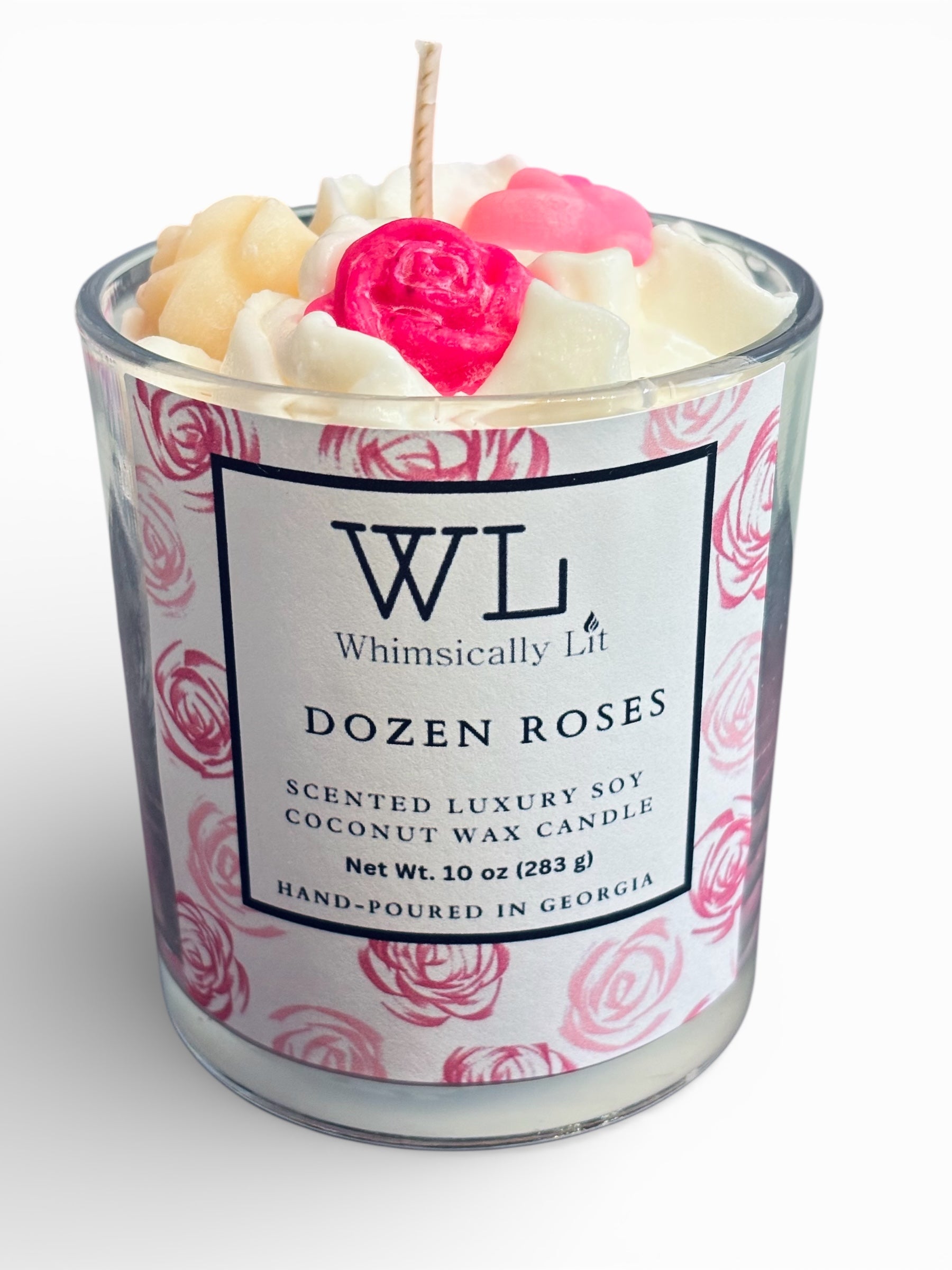 Dozen Roses Single Wick Coconut Soy Candle(Valentine’s Pre-order)