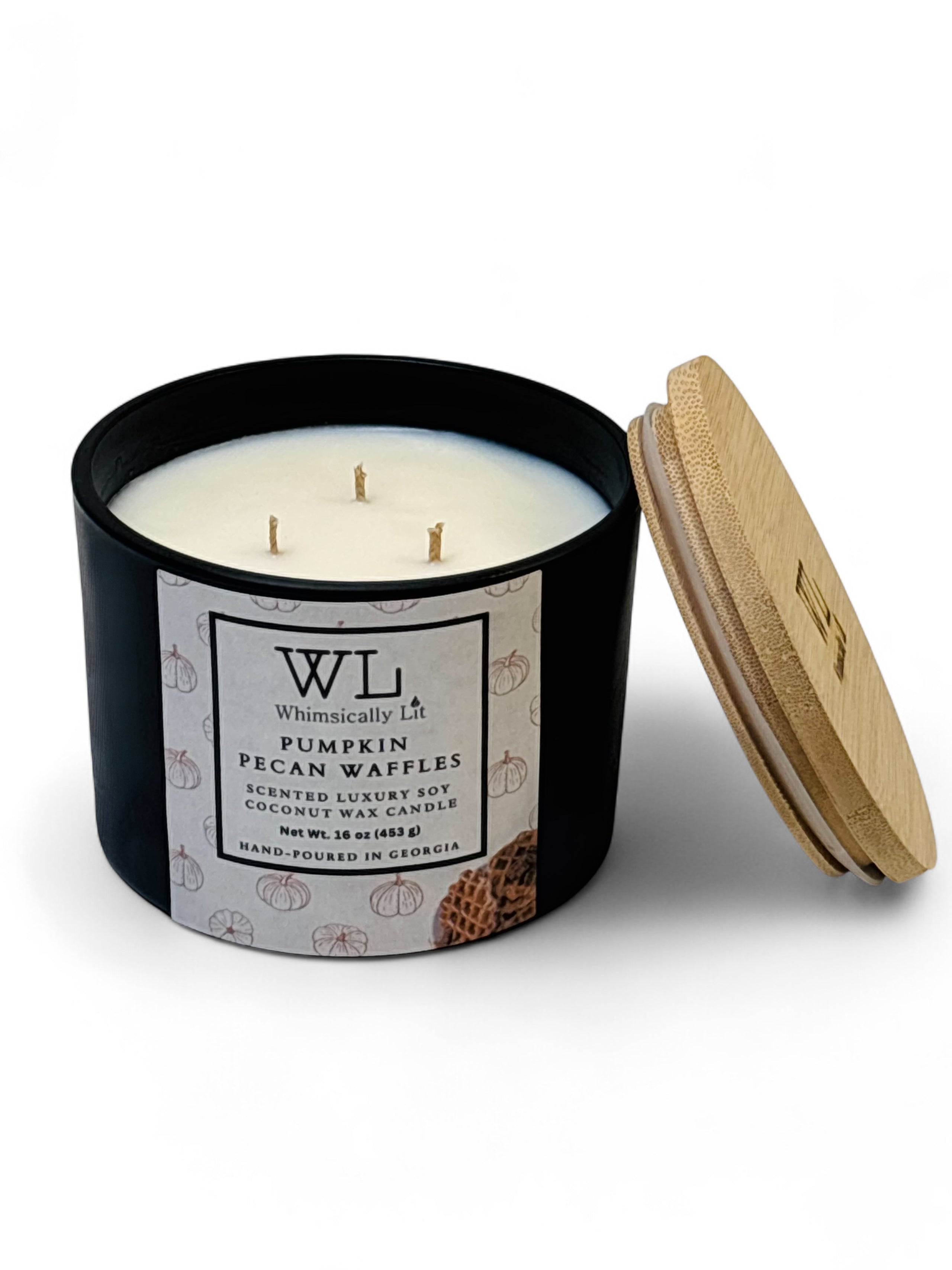 Pumpkin Pecan Waffles 3-Wick Coconut Soy Candle