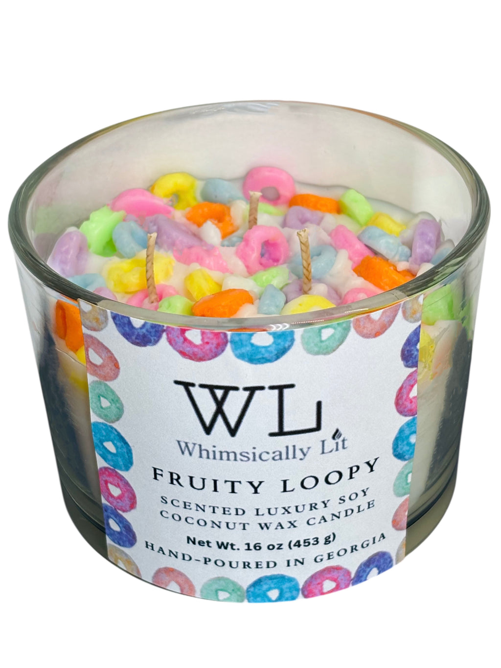 Fruity Loopy 3-Wick Coconut Soy Candle