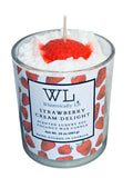Strawberry Cream Delight Single Wick Coconut Soy Candle