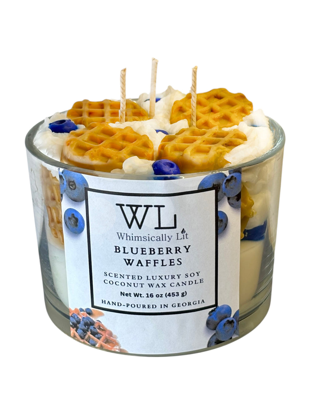 Blueberry Waffles 3-Wick Coconut Soy Candle