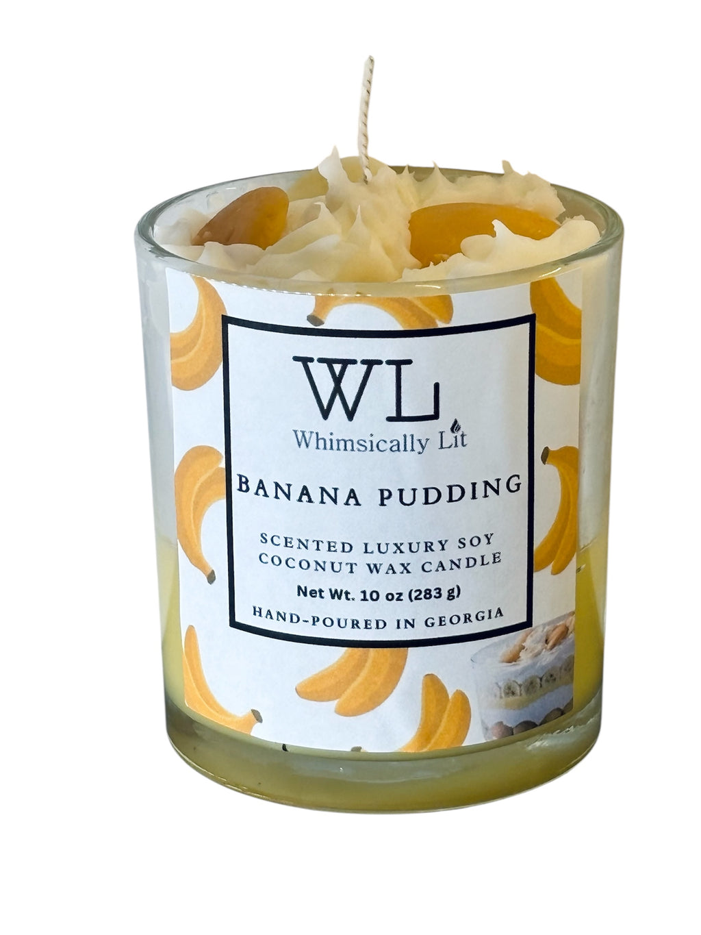 Banana Pudding Single Wick Coconut Soy Candle