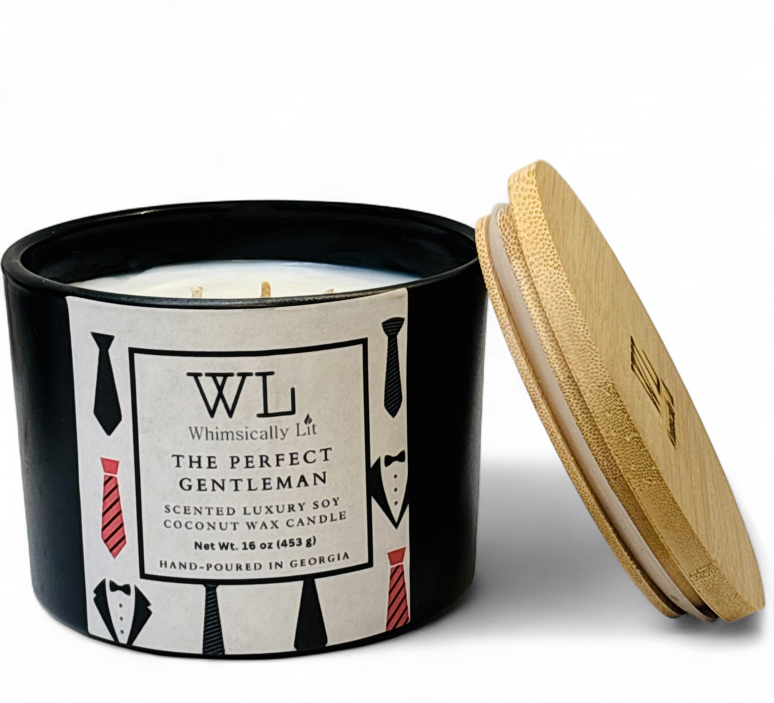 The Perfect Gentleman 3-Wick Coconut Soy Candle