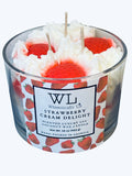 Strawberry Cream Delight 3-Wick Coconut Soy Candle