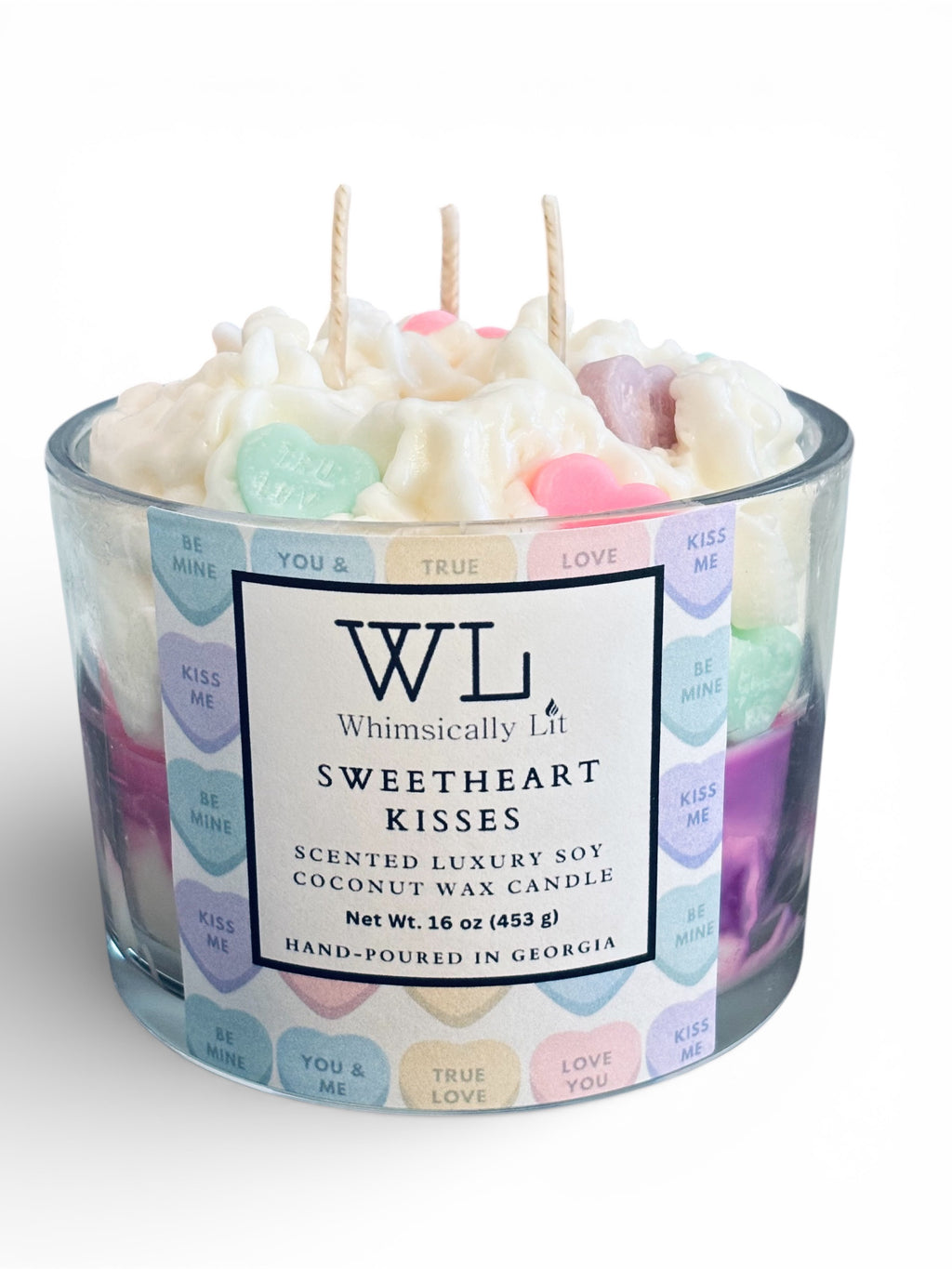 Sweetheart Kisses 3-Wick Coconut Soy Candle(Valentine’s Pre-Order)