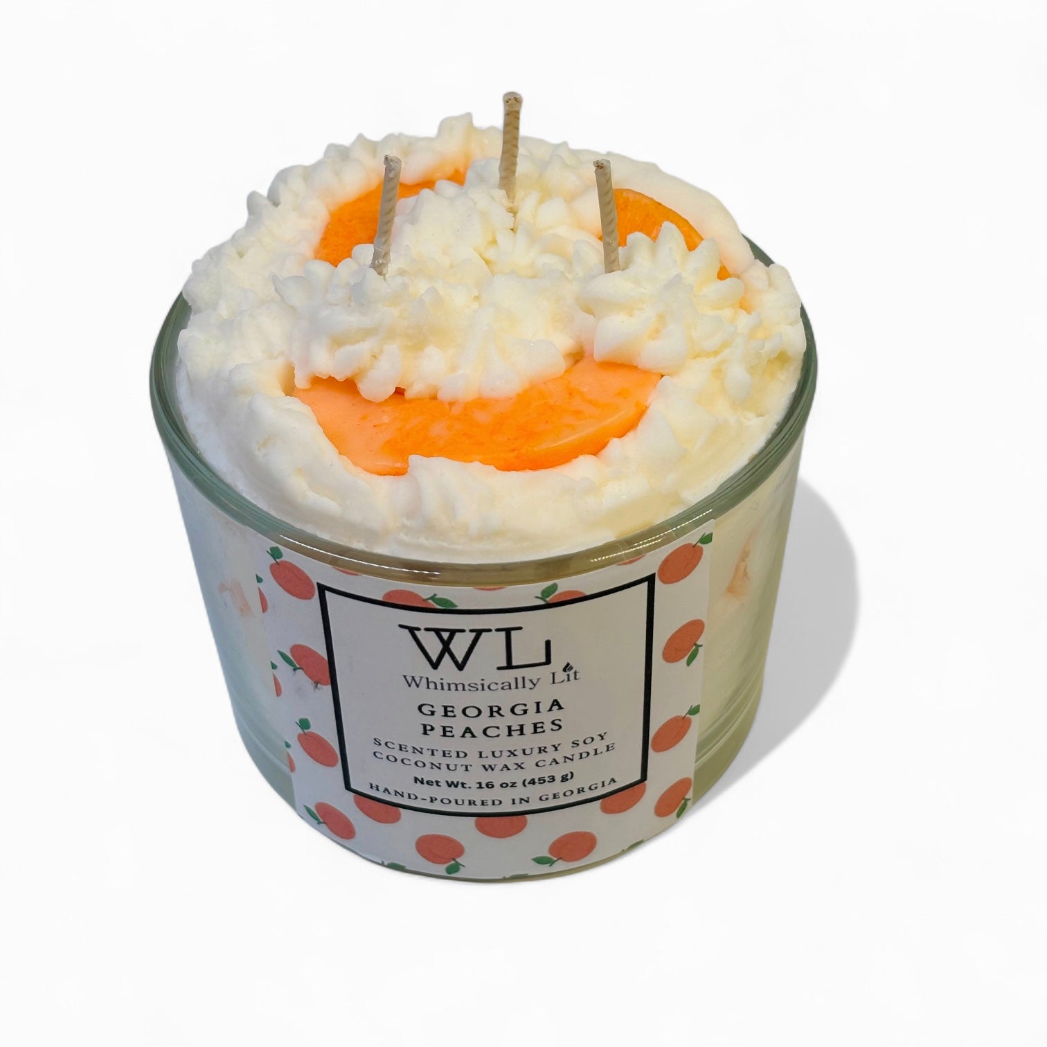 Georgia Peaches 3-Wick Coconut Soy Candle