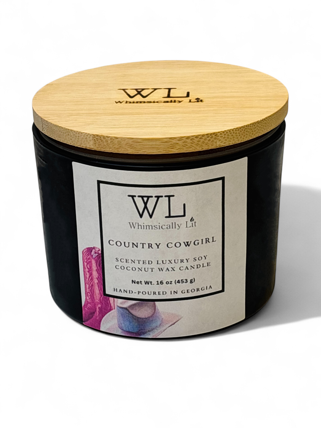 Country Cowgirl 3-Wick Coconut Soy Candle