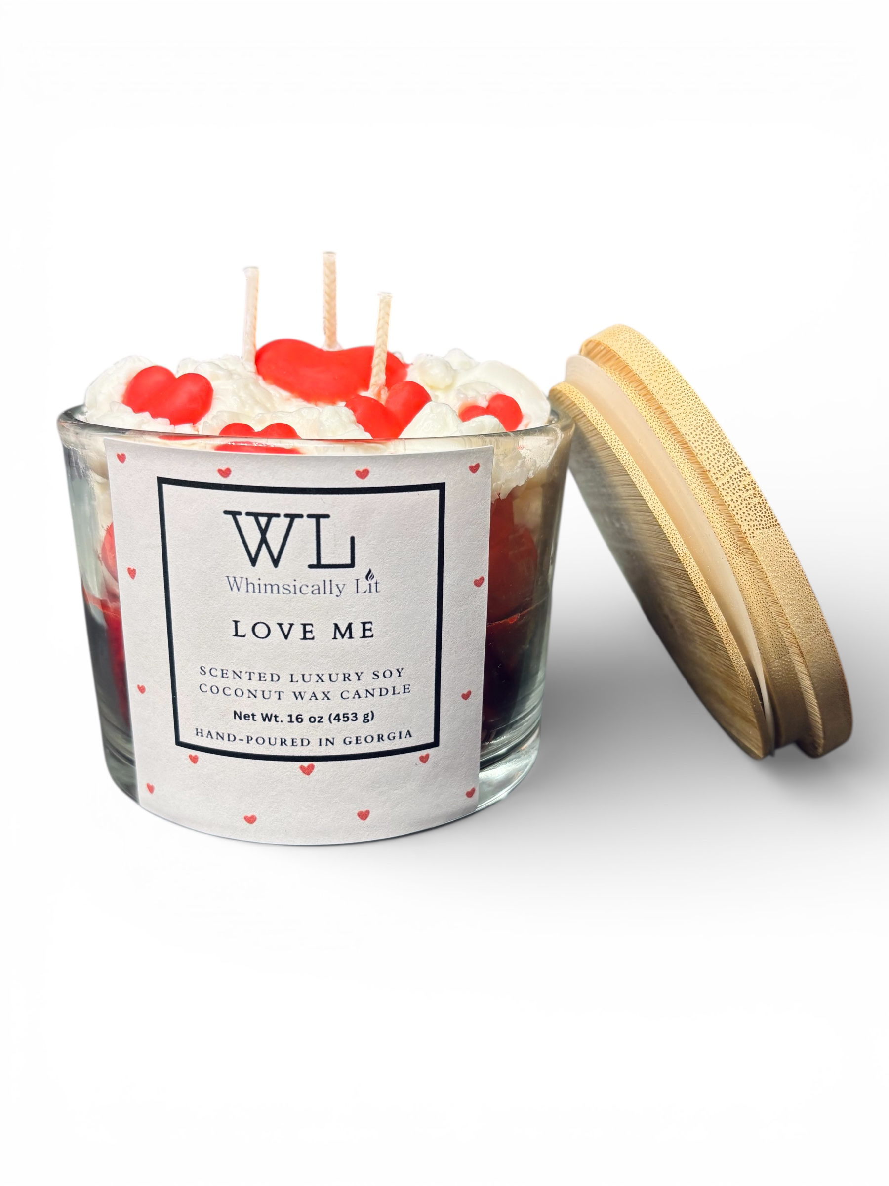 LOVE ME 3-Wick Coconut Soy Candle